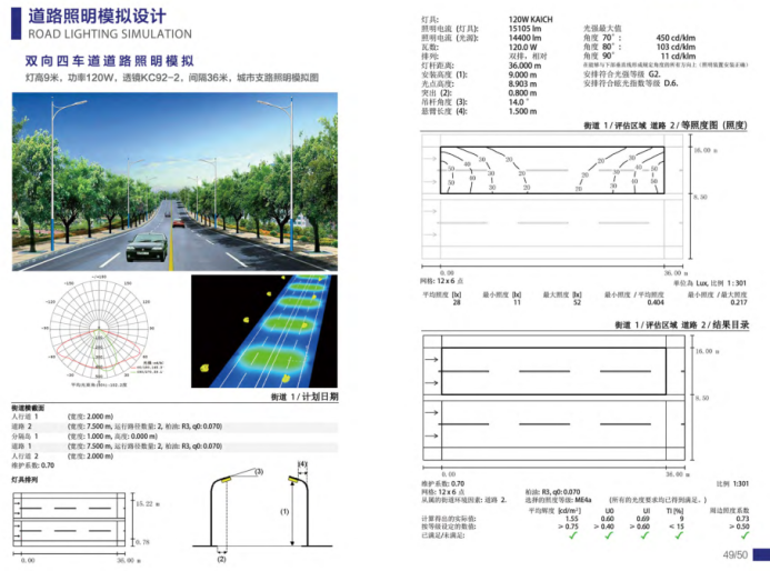 LED路燈照明照明模擬設(shè)計
