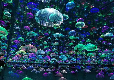 瀚沃打造網(wǎng)紅館:室內(nèi)空間也有絢麗的燈光展-明思維照明