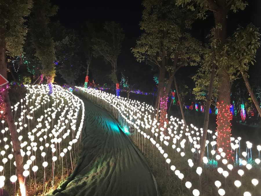 瀚沃燈飾助力成都蘆葦燈點(diǎn)亮綠道城市公園-明思維照明
