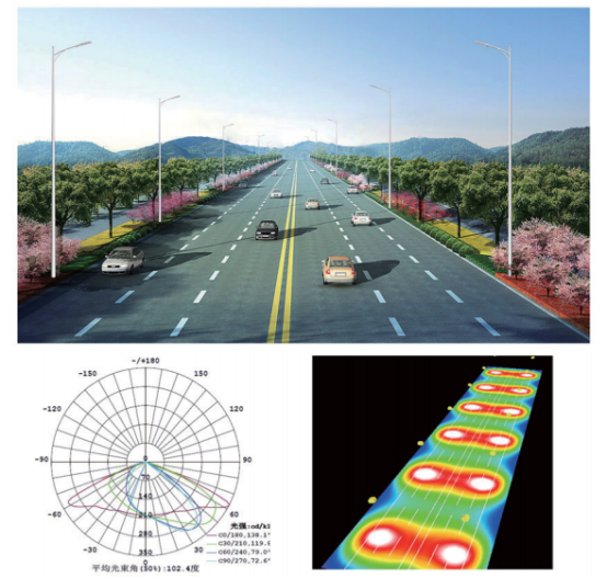 道路20米寬，雙向6車(chē)道，應(yīng)該如何選擇LED路燈？