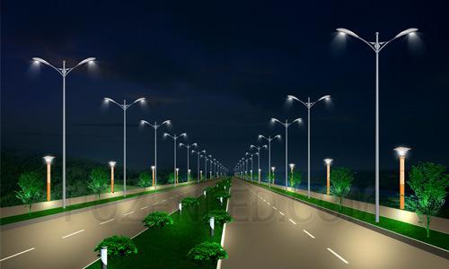 led路燈道路照明模擬